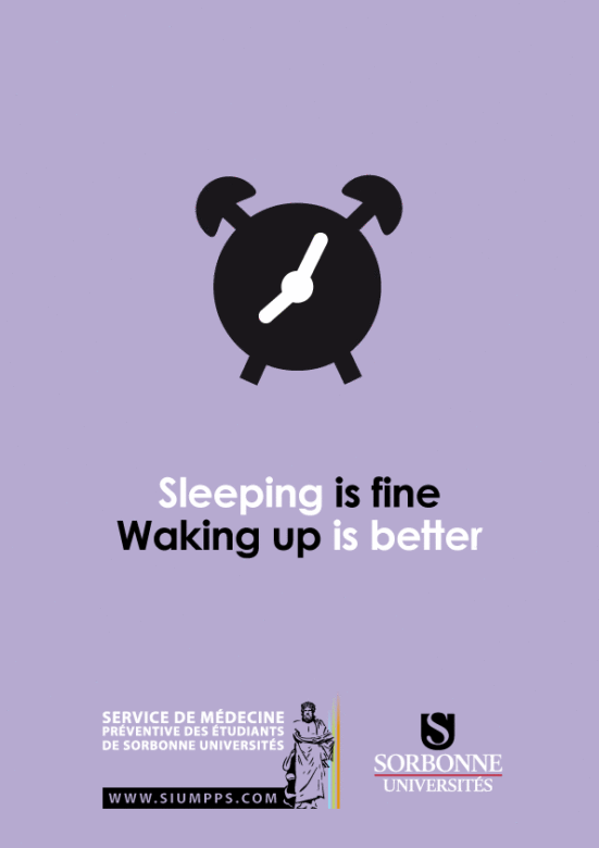 Sleeping - FINPRET Festival for the Preventative Healthcare of Students